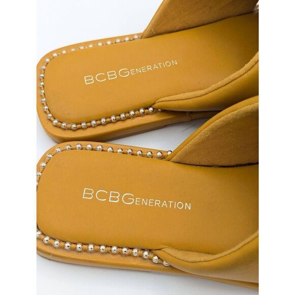 BCGBGeneration Tabby slide sandal in yellow 6.5 - Picture 6 of 8